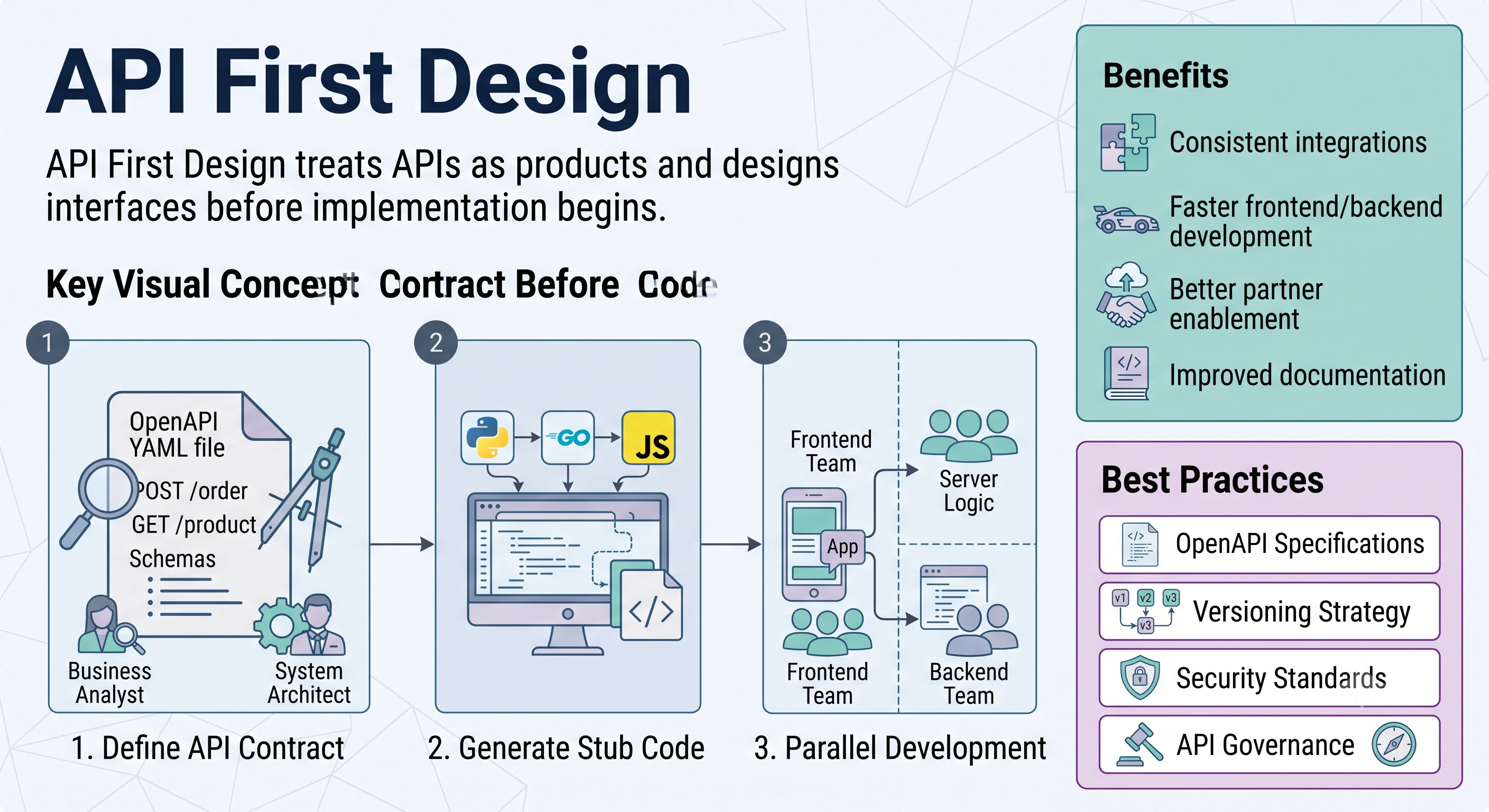 API-First Design architecture diagram